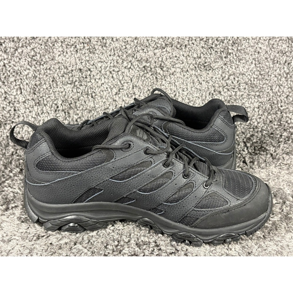 Merrell Moab 2 Tactical Mens 11.5 Black Hiking Shoes J003909 Vibram Comfort Base - Picture 2 of 9